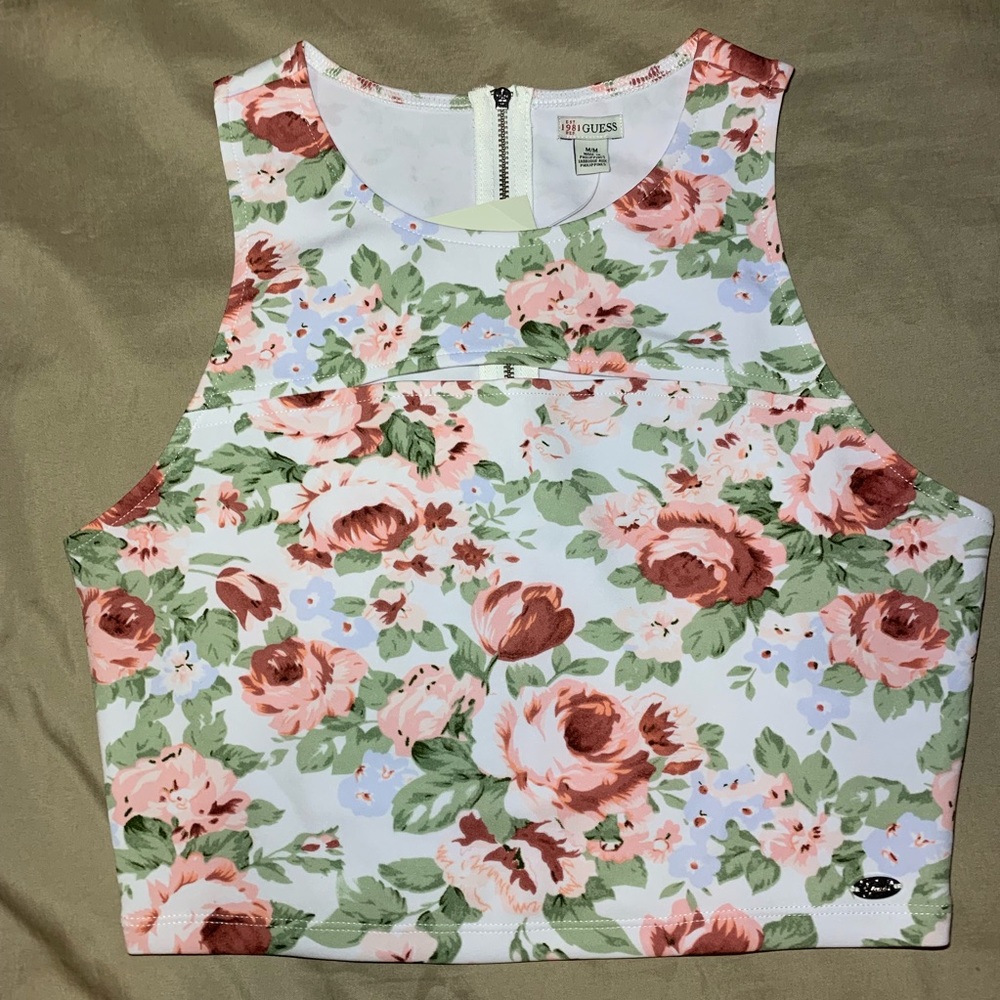 Guess Floral Crop Top